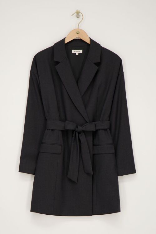 Grey blazer dress with lapel collar | My Jewellery