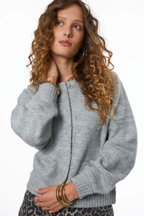 Grey cardigan bomber | My Jewellery