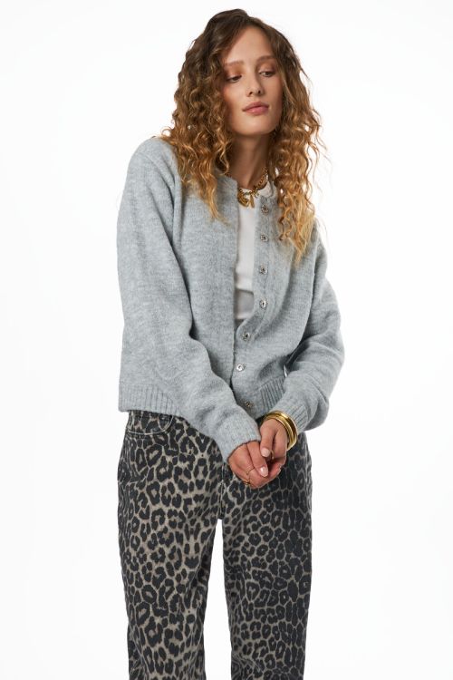 Grey cardigan bomber | My Jewellery