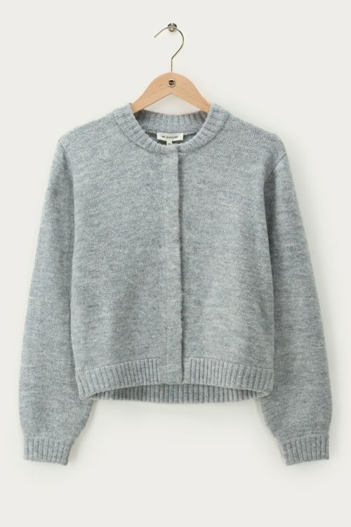 Grey cardigan bomber | My Jewellery