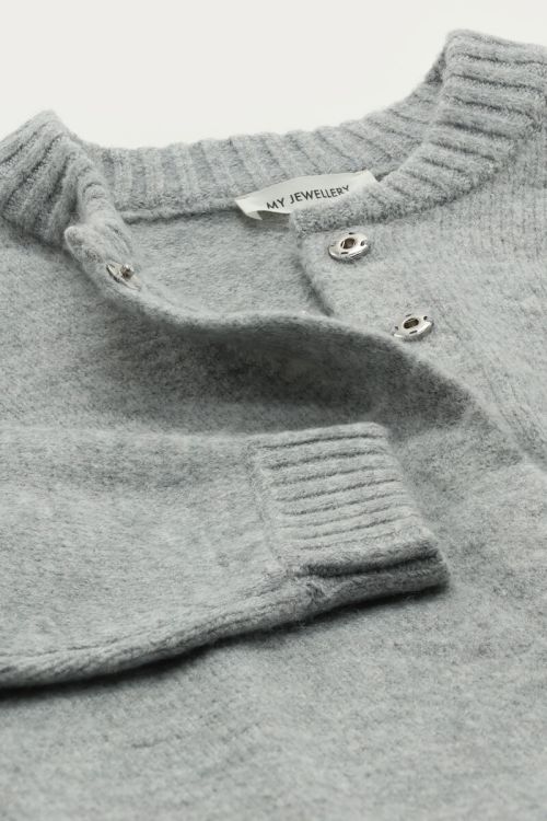 Grey cardigan bomber | My Jewellery