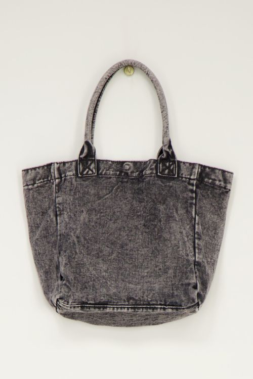 Grijze denim mini shopper