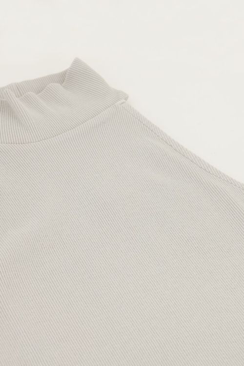 Beige halter top with rib texture | My Jewellery