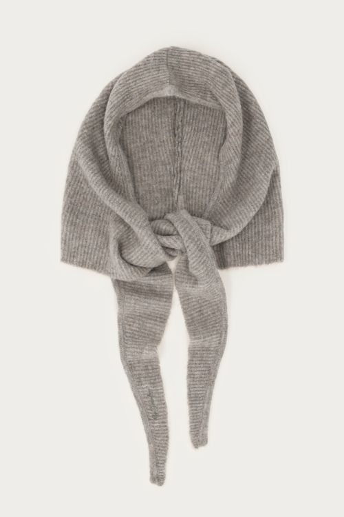 Grey hooded scarf | My Jewellery