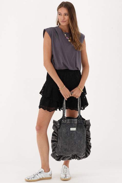 Grey sleeveless cropped top | My Jewellery