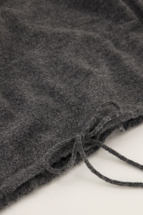 
Gray sweater with drawstring | My Jewellery