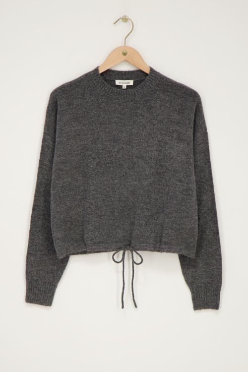 
Gray sweater with drawstring | My Jewellery