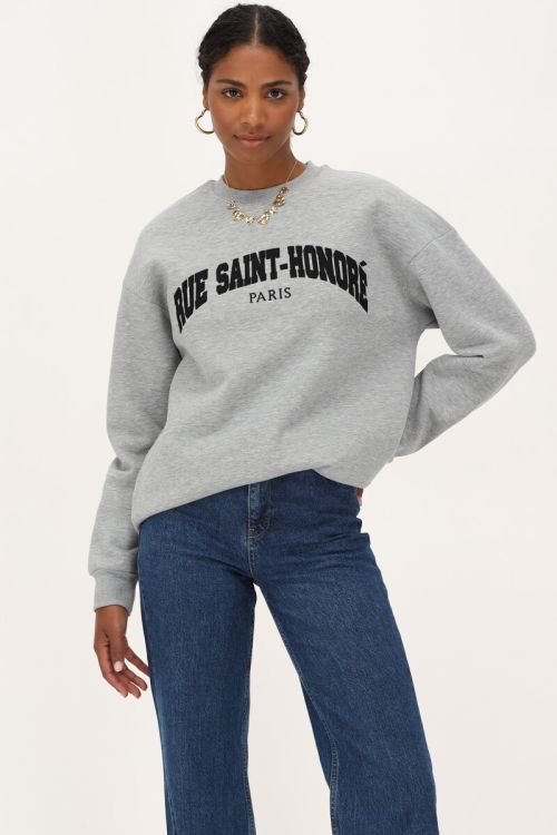 Grey sweater "Rue saint-honoré" | My Jewellery