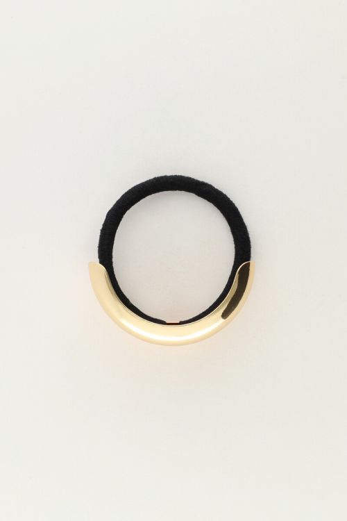 Hair tie with double gold curve | My Jewellery