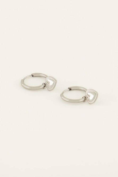 Oorringen met hart hanger | My Jewellery