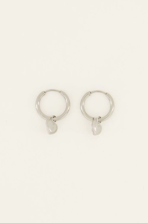 Oorringen met hart hanger | My Jewellery