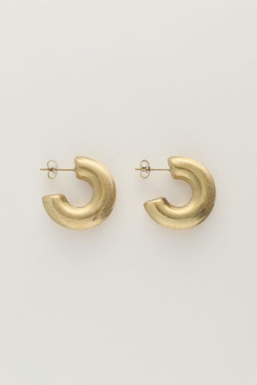 Hoop earrings with matte texture | My Jewellery