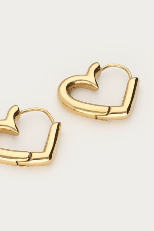 Earrings with small open heart | My Jewellery