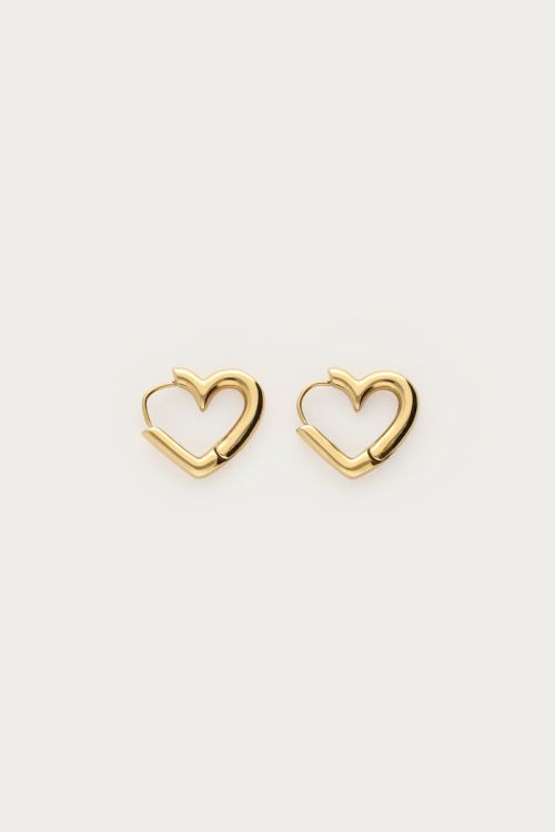Earrings with small open heart | My Jewellery
