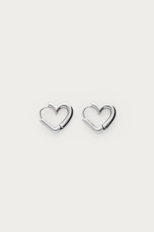 Earrings with small open heart | My Jewellery