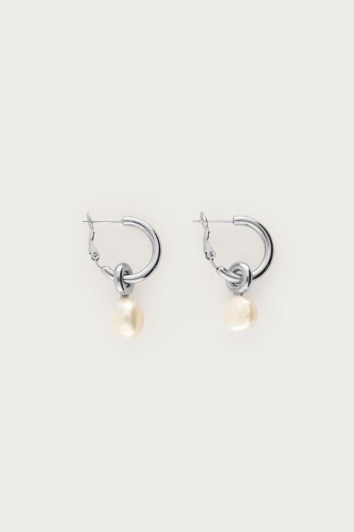 Hoops with freshwater pearl | My Jewellery