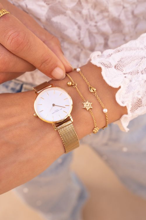 Minimalist bracelet with flowers & ball | My Jewellery