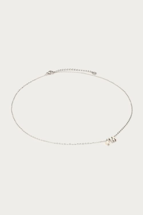 Initial necklace with freshwater pearl | My Jewellery