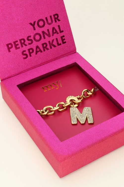 Initial rhinestone bracelet | My Jewellery
