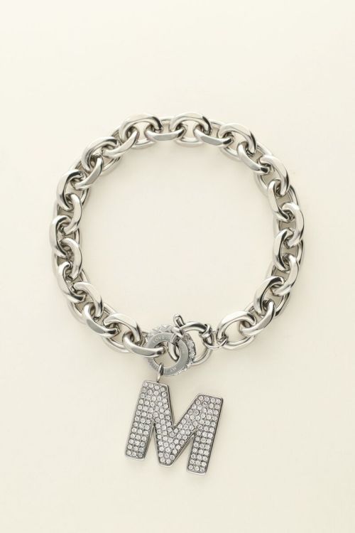 Initial rhinestone bracelet | My Jewellery