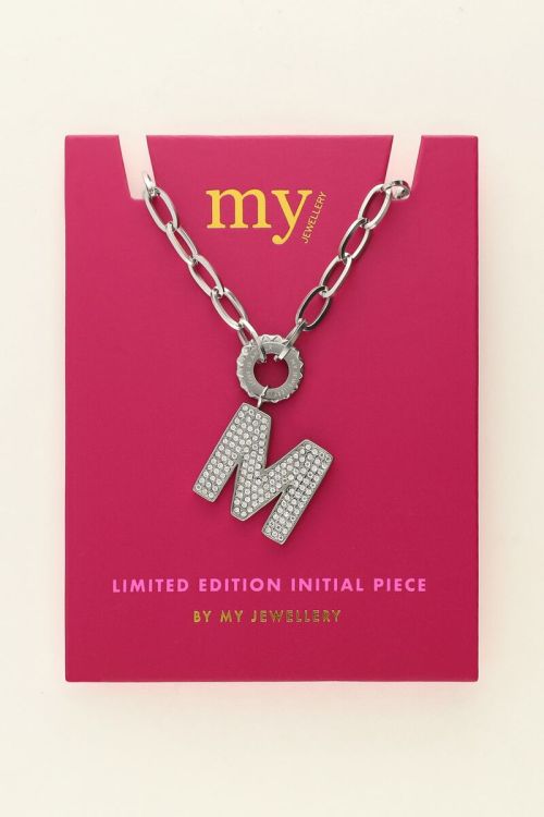 Initial rhinestone necklace | My Jewellery