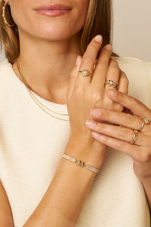 Initial rope bracelet miyuki | My Jewellery