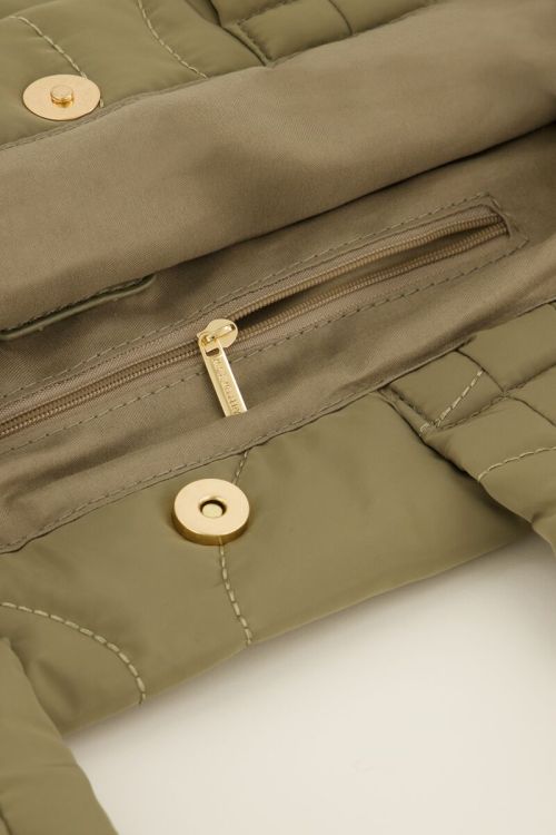 Khaki padded tote bag  | My Jewellery