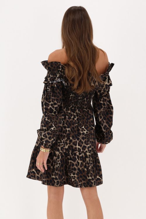 Leopard off-shoulder dress | My Jewellery