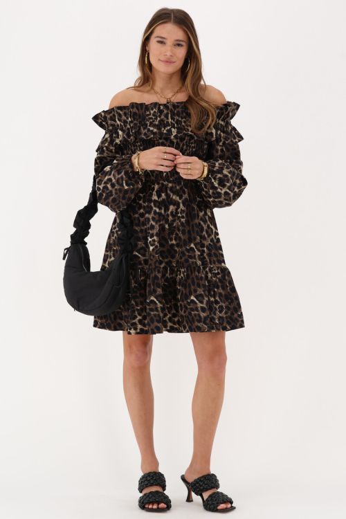 Leopard off-shoulder dress | My Jewellery
