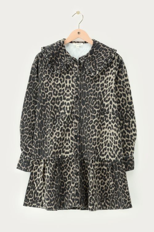 Leopard print dress with collar | My Jewellery