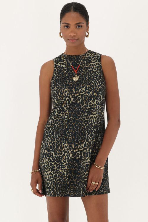 Leopard print linen look dress | My Jewellery