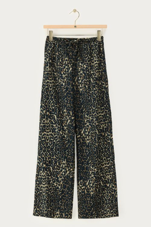 Panther print linen look pants | My Jewellery