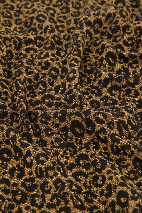 Leopard print one shoulder top with lurex | My Jewellery