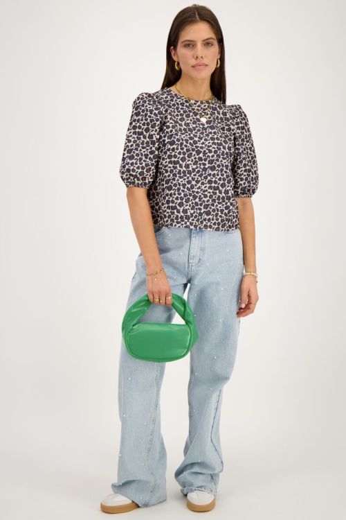 Panther print top with bows at back | My Jewellery