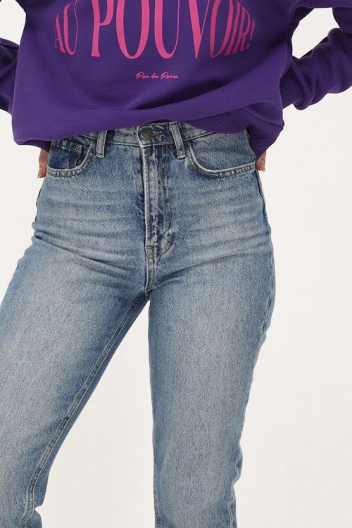light blue jeans with slit | My Jewellery