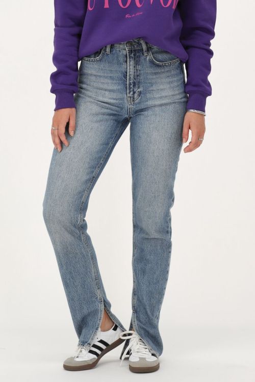 light blue jeans with slit | My Jewellery