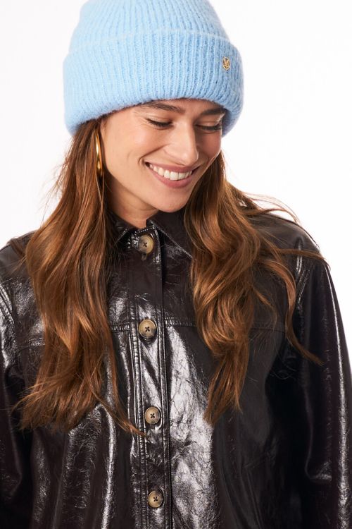 Light blue knit beanie | My Jewellery