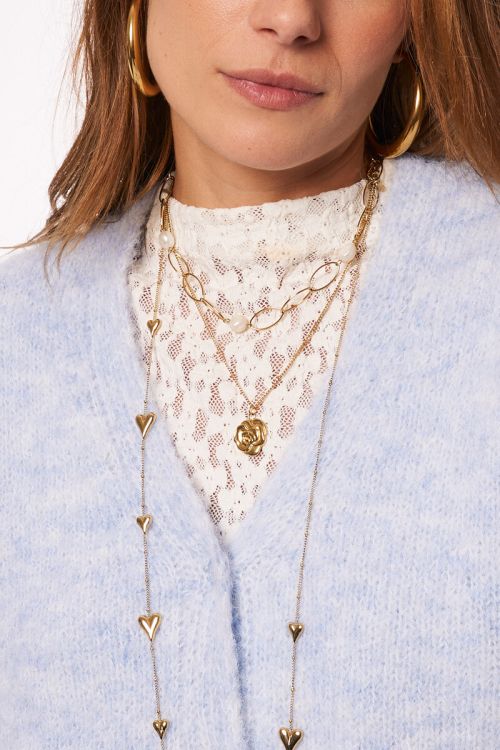 Light blue oversized gilet | My Jewellery