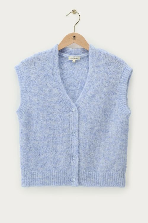 Light blue oversized gilet | My Jewellery