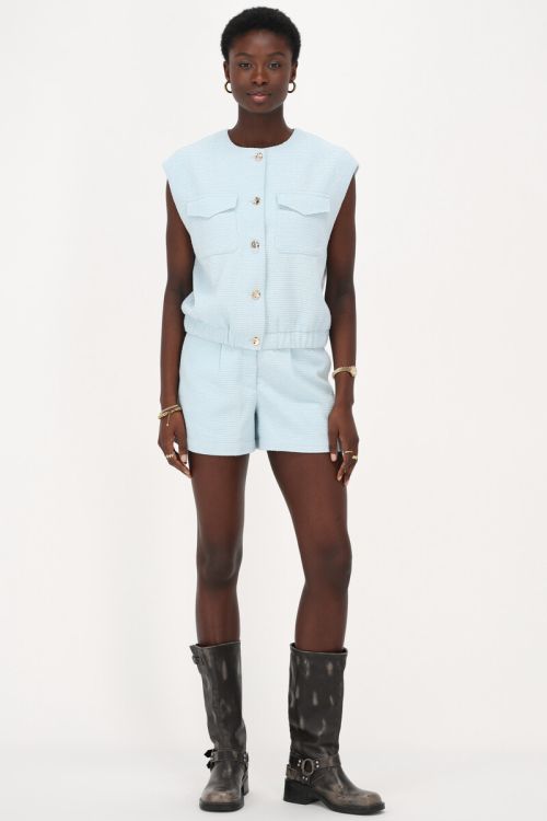 Light blue shorts with tweed | My Jewellery