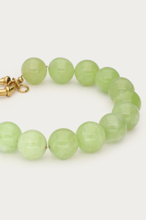 Light green bracelet with beads | My Jewellery