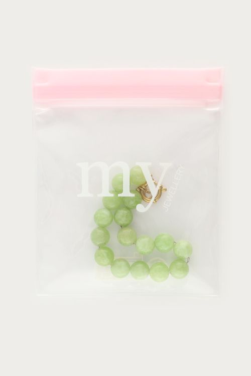 Light green bracelet with beads | My Jewellery