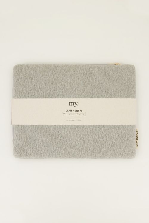 Light gray laptop sleeve | My Jewellery