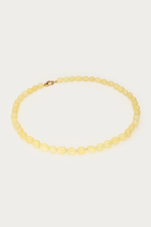 Light yellow necklace with beads | My Jewellery