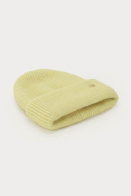 Light yellow knitted beanie | My Jewellery