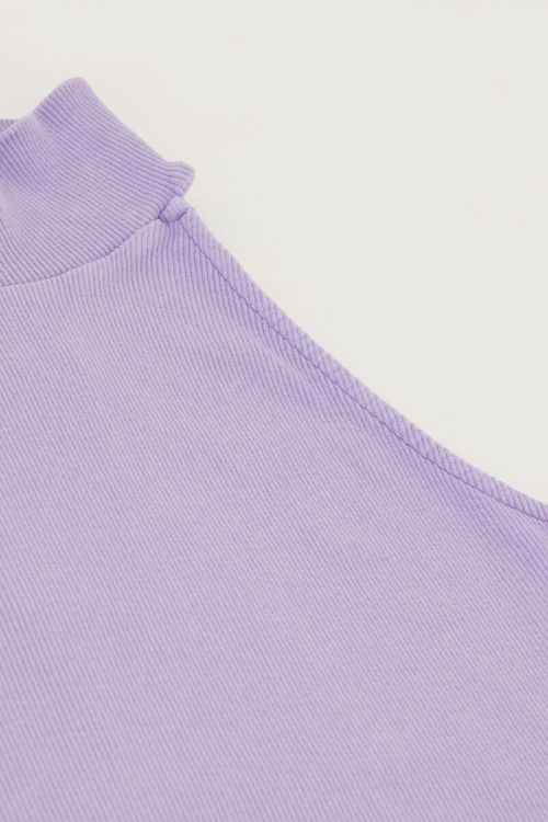 Lilac halter top with rib texture | My Jewellery