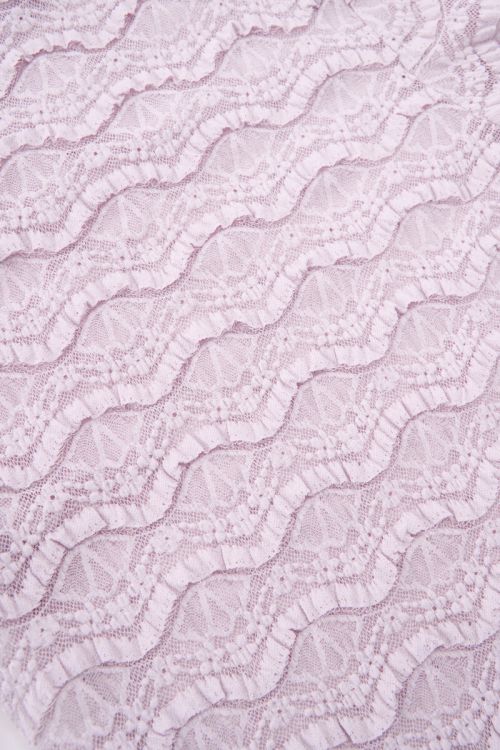 Lilac lace top with trumpet sleeves | My jewellery