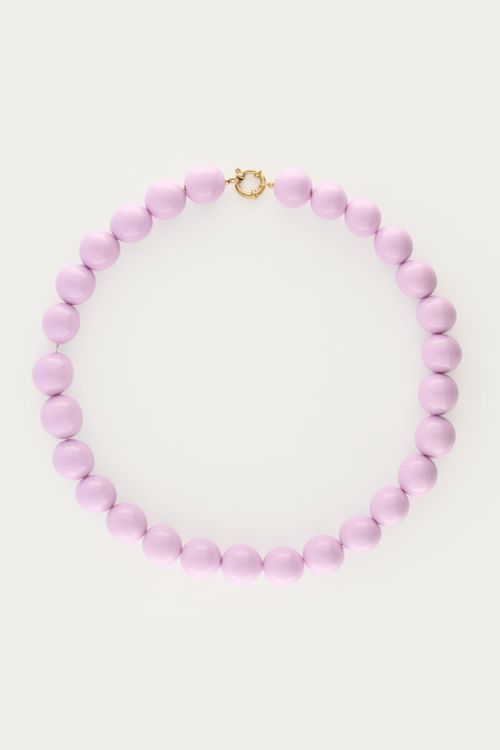 Lilac necklace with chunky beads | My Jewellery