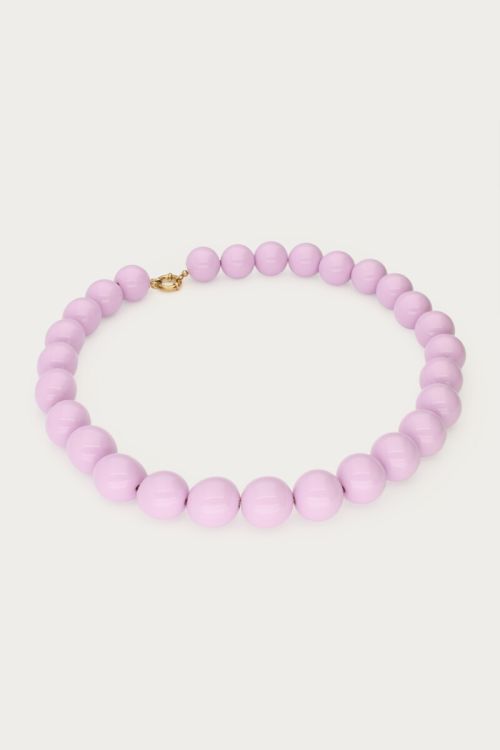 Lilac necklace with chunky beads | My Jewellery