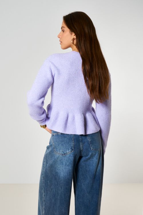 Lilac peplum sweater | My Jewellery